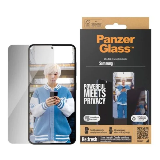 Screen Protector Samsung S24 Tempered-Glass Panzerglass - Privacy